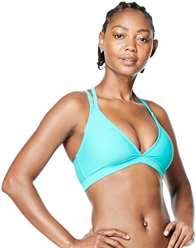 Speedo UPF50+ Active Women's V-Neck Double Strap Bikini Top SALE