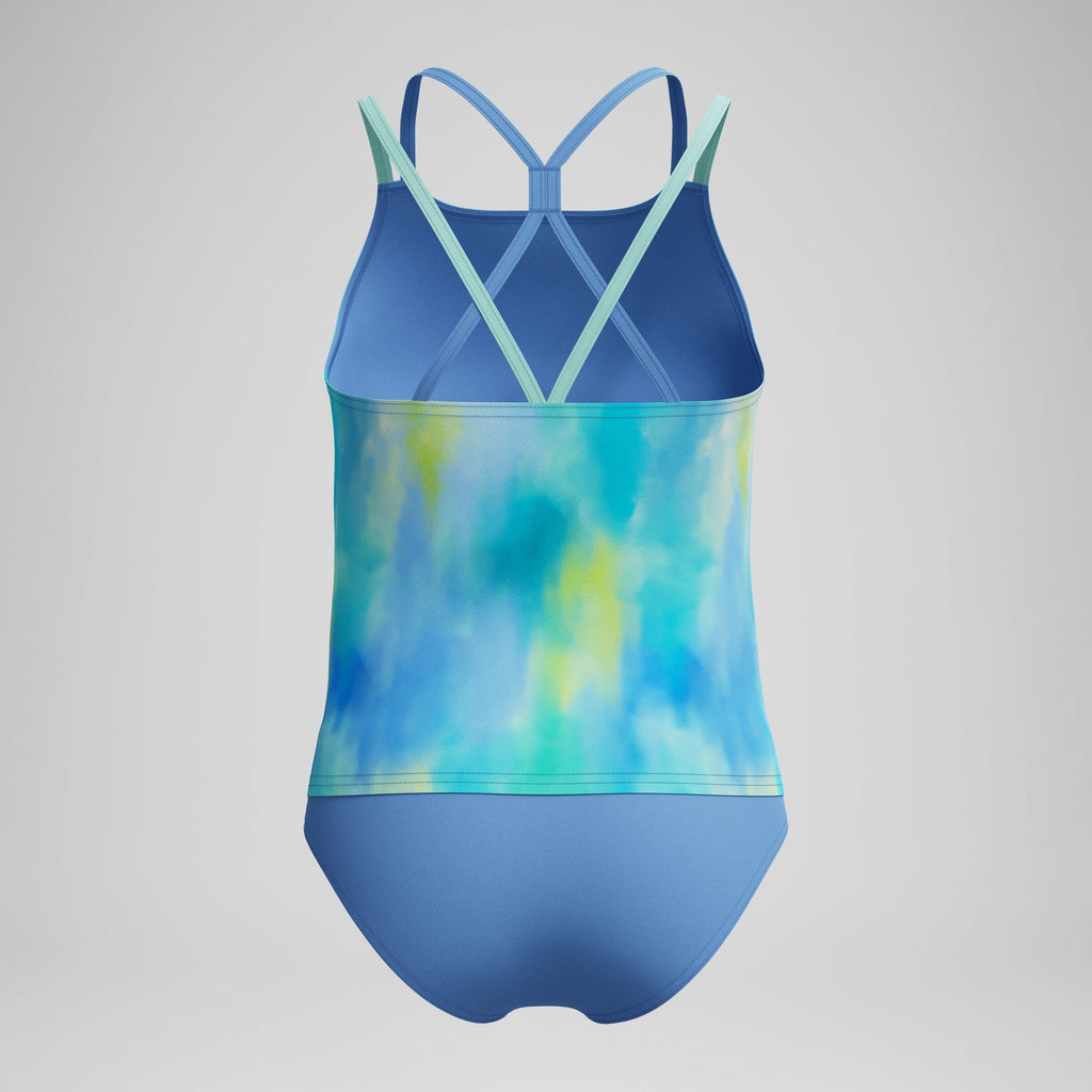 Speedo Girl's Print Strappy Tankini Set