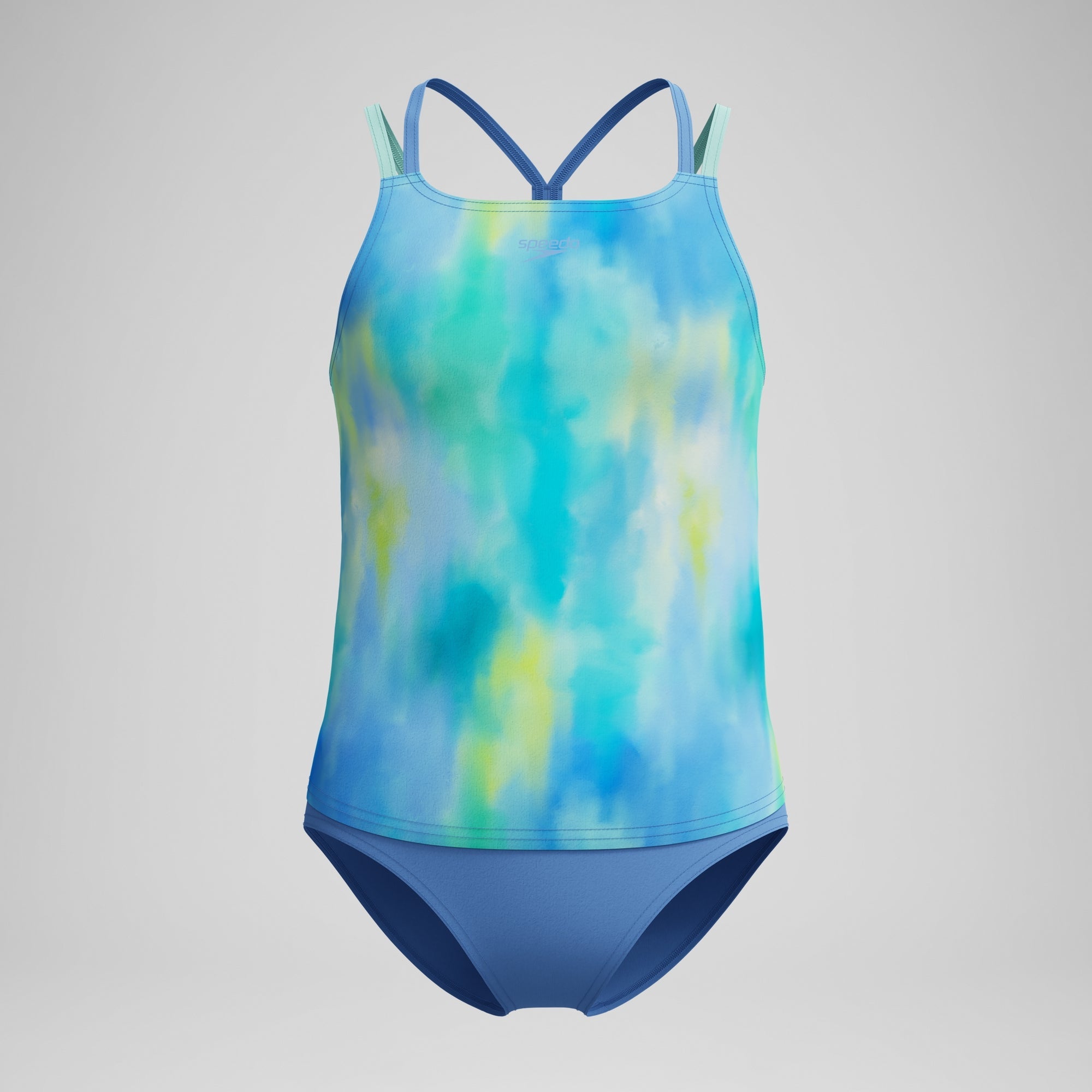 Speedo Girl's Print Strappy Tankini Set