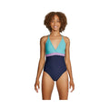 Speedo Women's Colorblock Crossback One Piece Swimsuit SALE