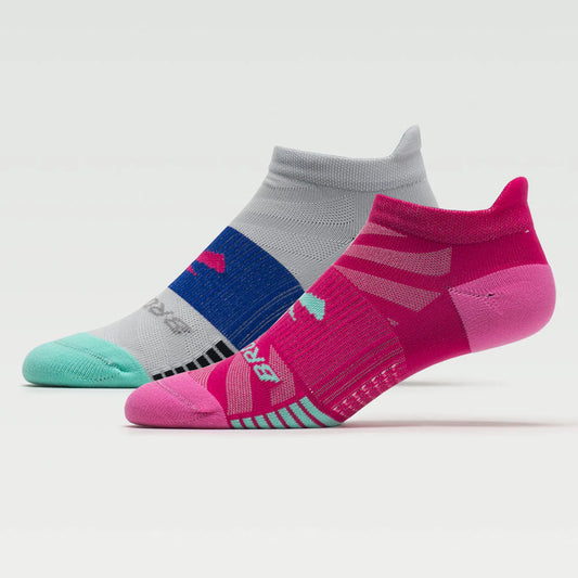 Brooks Ghost Lite Sock No-Show Medium Cushion 2-Pack