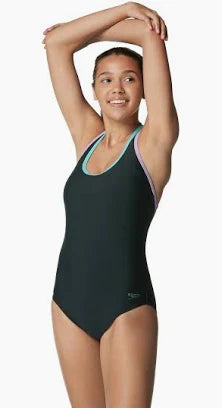 Speedo Double Strap Racerback One Piece SALE
