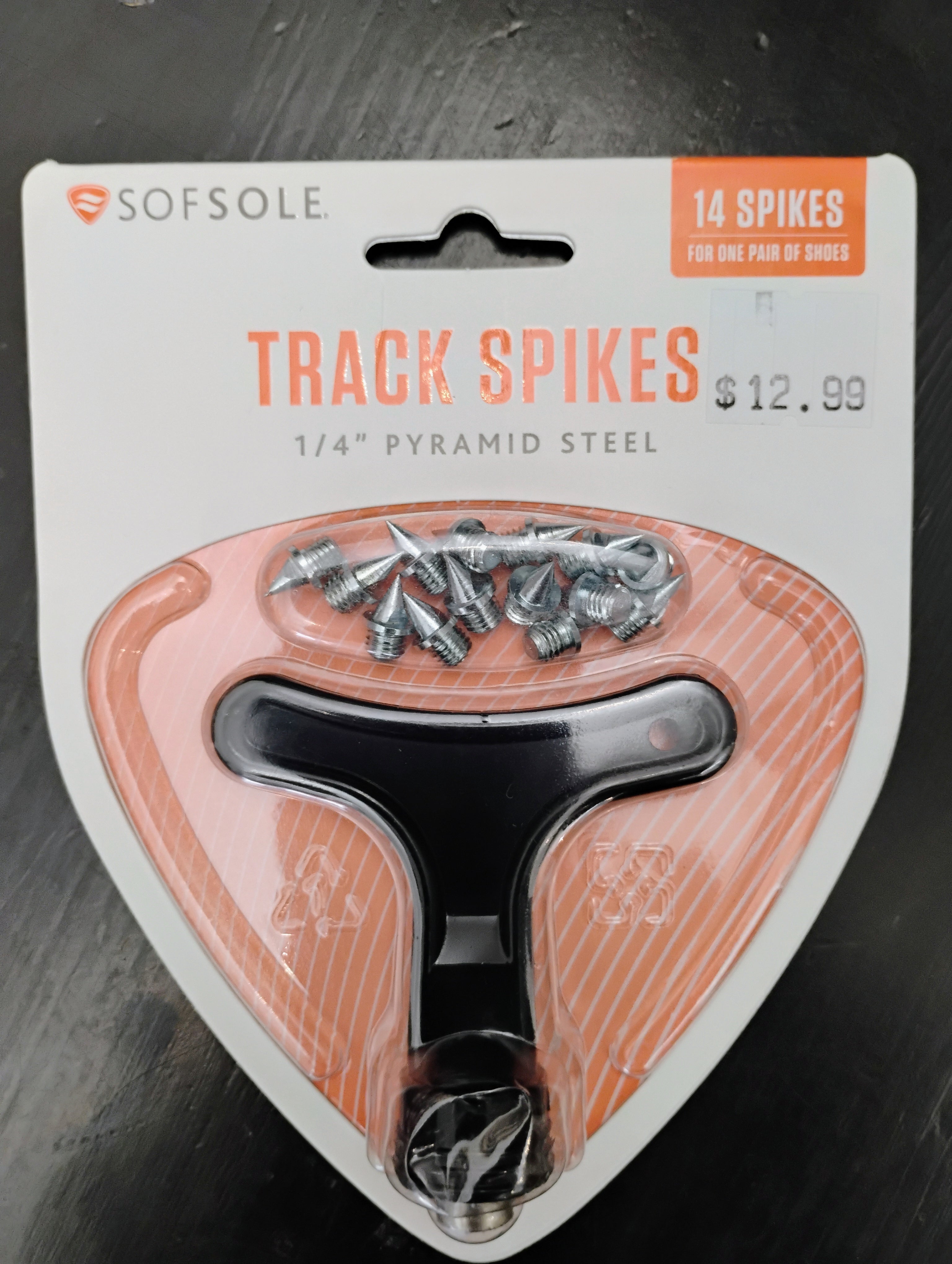 Sofsole 1/4" Pyramid Steel Track Spikes