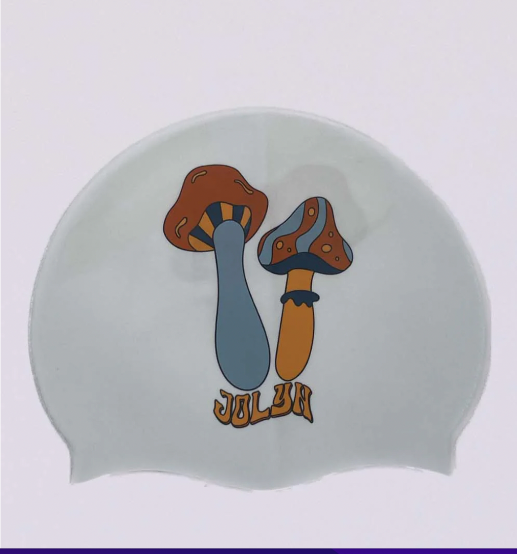 Jolyn Long Hair Silicone Swim Cap