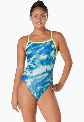 Speedo Women's Cyclone Swirl Crossback
