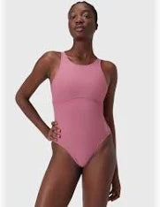 Speedo Women's Solid High Neck One Piece
