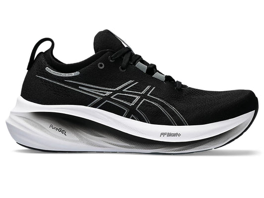 Asics men's Gel Nimbus 26 shoe black/graphite grey