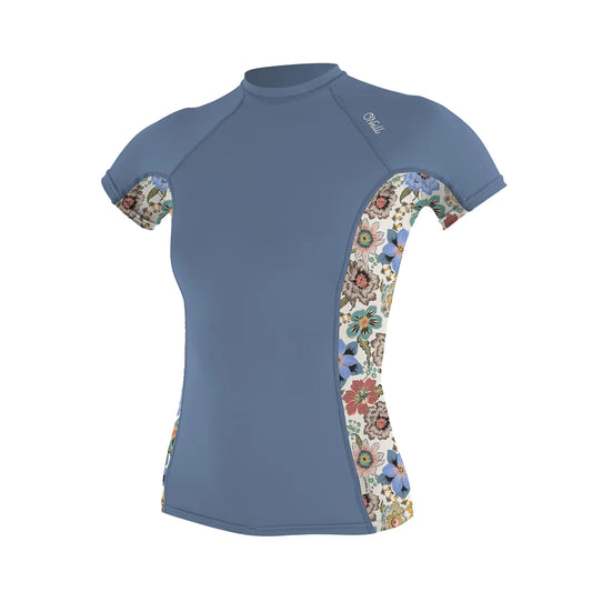 O'Neill Women's Side Print Short Sleeve Rash Guard