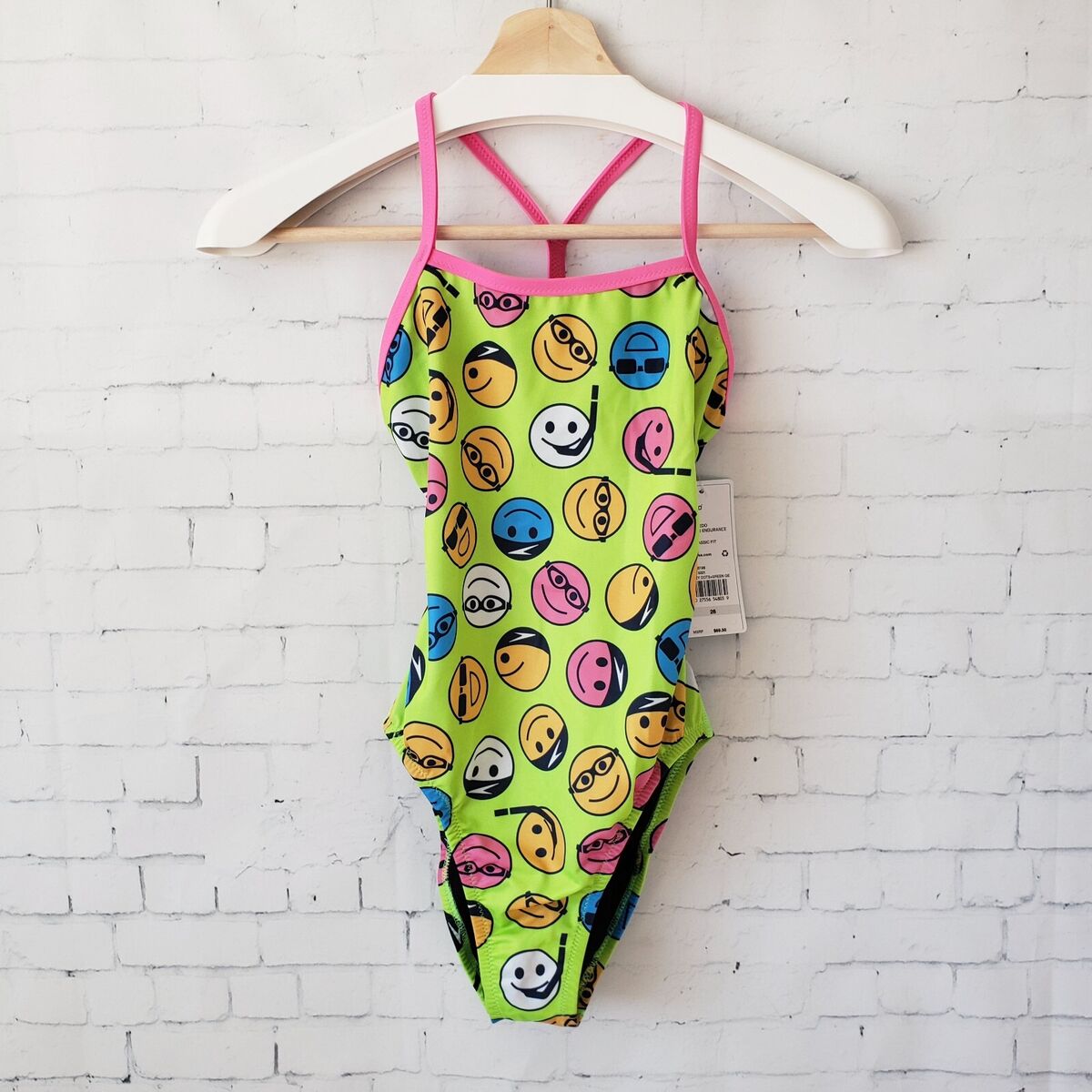 Speedo Women's Endurance Classic Fit Smiley Face One Piece SALE